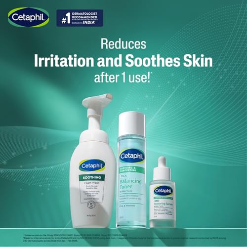 Image of Cetaphil CICA Restoring Serum 30ml | 75% Faster Skin Barrier Recovery in 3 Days | Soothes Sensitive Skin | Improves Tone & Dullness | Fragrance-Free & Hypoallergenic