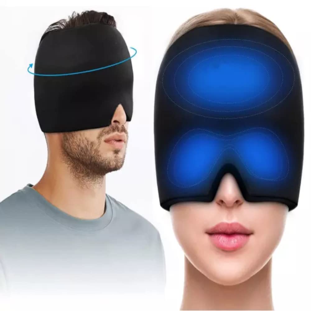 Tusig® Migraine Relief Cap, Cold Therapy Headache Relief Hat/Ice Head Wrap/Ice Pack Mask, Cold Compress Headache Relief Cap for Tension, Sinus & Stress (B0BMGGGD1C) Amazon Price History, Amazon Price Tracker