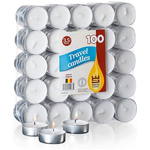 Velas de té sin aroma Tribello, paquete de 100 unidades Cover