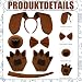 Qnvyw Hundekostüm Komplettset - Dackel Kostüm für Halloween & Partys, Inkl. Ohren & Schwanz, Für Erwachsene & Kinder, Dog Costume mit Pfoten