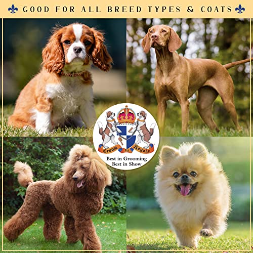 Crown Royale Detangling Spray in Use with Dog