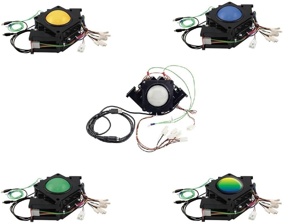RetroArcade.us 3 inch Arcade Game LED Color Changing trackball with USB and PS2