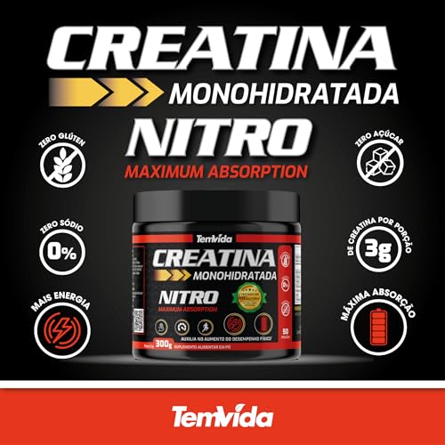 Creatina Nitro 300g Tem Vida