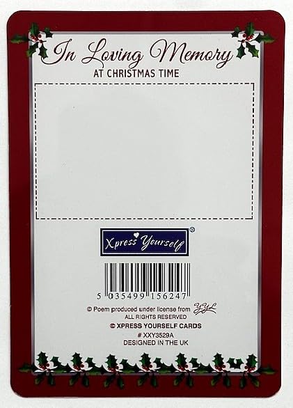 To A Special Nan At Christmas Memorial Graveside Poem Card - View #4