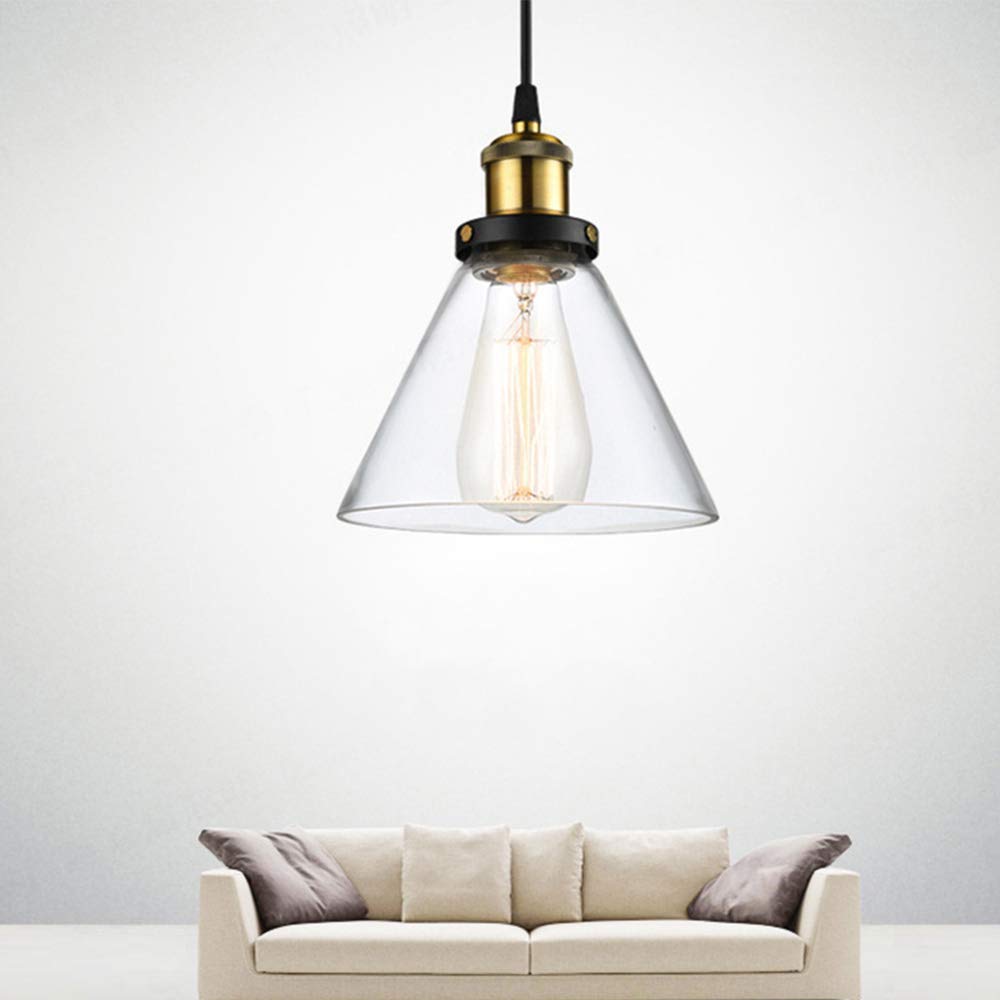 Lampada A Sospensione Stile Industriale Vintage Con Paralume In Ferro Laccato Nero, Attacco E27, Diametro 36 Cm