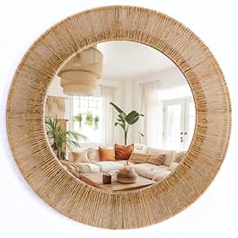 24 Inch Jute Mirror,...