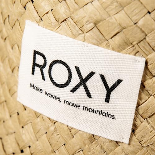 Roxy Women's Woven Straw Hat | Wide Brim | Adjustable | Sun Protection | Beach | Vacation | Natural, Coconut Commotion - Kiss Anthracite, Small-Medium by Roxy - Used condition - Image 3