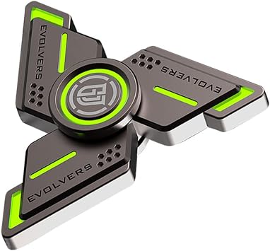 Finger Spinner, Sensory Stress Relief Toys for Teens Girls Boys, Relieving Boredom ADHD Anxiety, Fidget Hand Spinners Toys C,Green