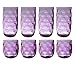 QG Clear Colorful Acrylic Plastic 14 & 23 oz. Cup Drinking Glass Tumbler Set of 8 Purple