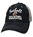 Cocomo Soul Embroidered Football Grandma Embroidered Mesh Trucker Style Hat Cap Gift Mothers Day Dark Grey