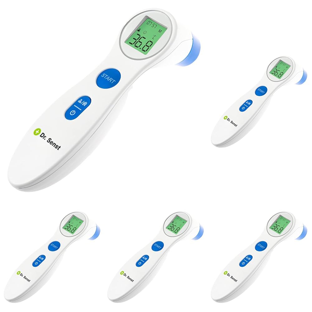 Digitales Fieberthermometer Hochpräzise Temperaturmessung Infrarotes berührungsloses Fieberthermometer für schnelle hygienische Messung Temperaturmessgerät für Objekte und Körpertemperatur