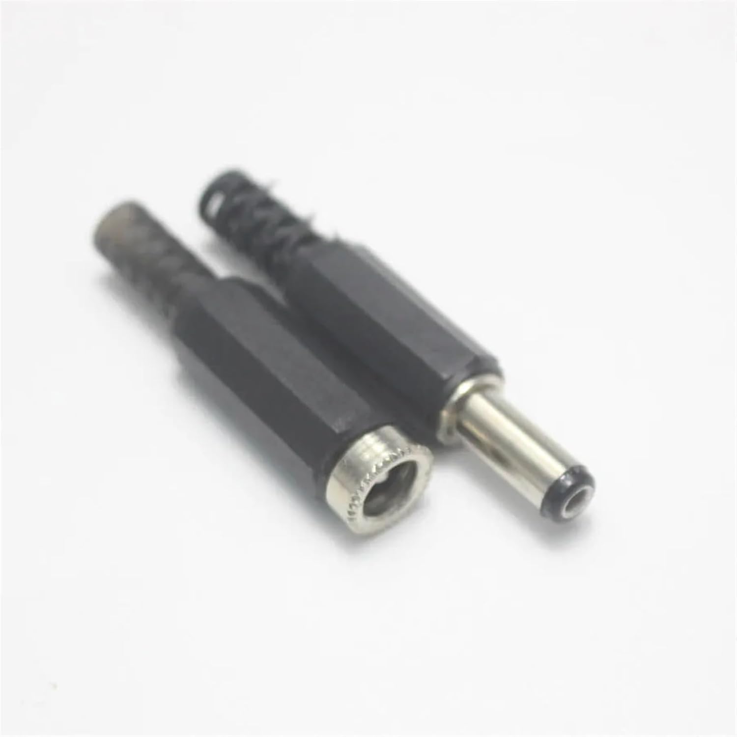 2/5/10pcs DC Power Socket 12V 3A Male + Female Socket Panel Mount Jack Connector Electrical Supplies 5.5 * 2.1 5.5 * 2.5mm(5.5x2.1 Male,10 Pcs)