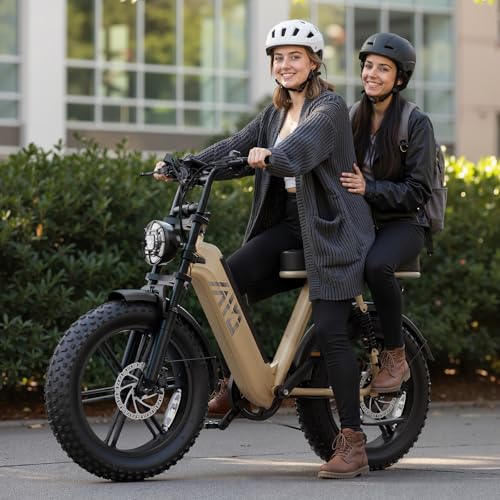 Image of TST Electric Bike for Adults 20 inch Fat Tire All-Terrain E-Bike 60 Miles - 48V 15 AH Battery Electric Bicycle