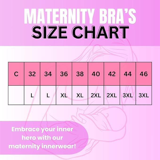 Image of Brachy Women's Non-Wired Front Open Maternity Nursing Feeding Bra for Women Post Pregnancy Easy to Breastfeed Maternity Bra