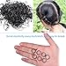 Elastic Mini Hair Rubber Bands 150Pcs No Crease Damage No Hurt Reuseable Cute Hair Band Hair Ties for Toddlers Soft Braids Band for Kids Girl (Black)