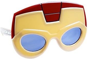 Sun-Staches Capt America, Thor, Hulk, or Iron Man Kids Costume Sunglasses | Official Marvel Avengers Child Sunglasses | Capt America, Thor, Hulk, or Iron Man Costume Ready | 100% UV | Kids