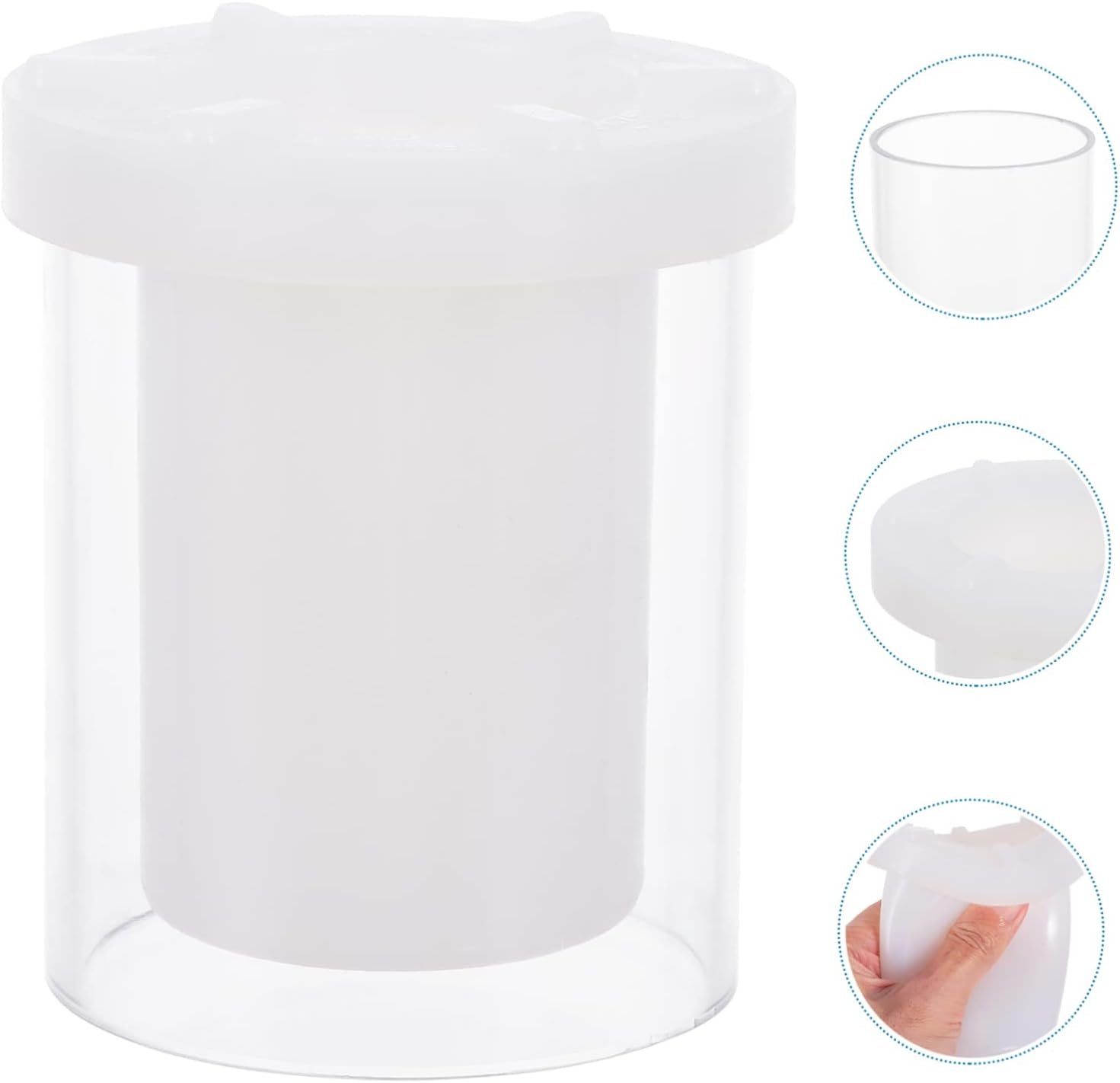 DIY Plastic Candle Mold for Candle Making, Flexible Smooth Easy Demold