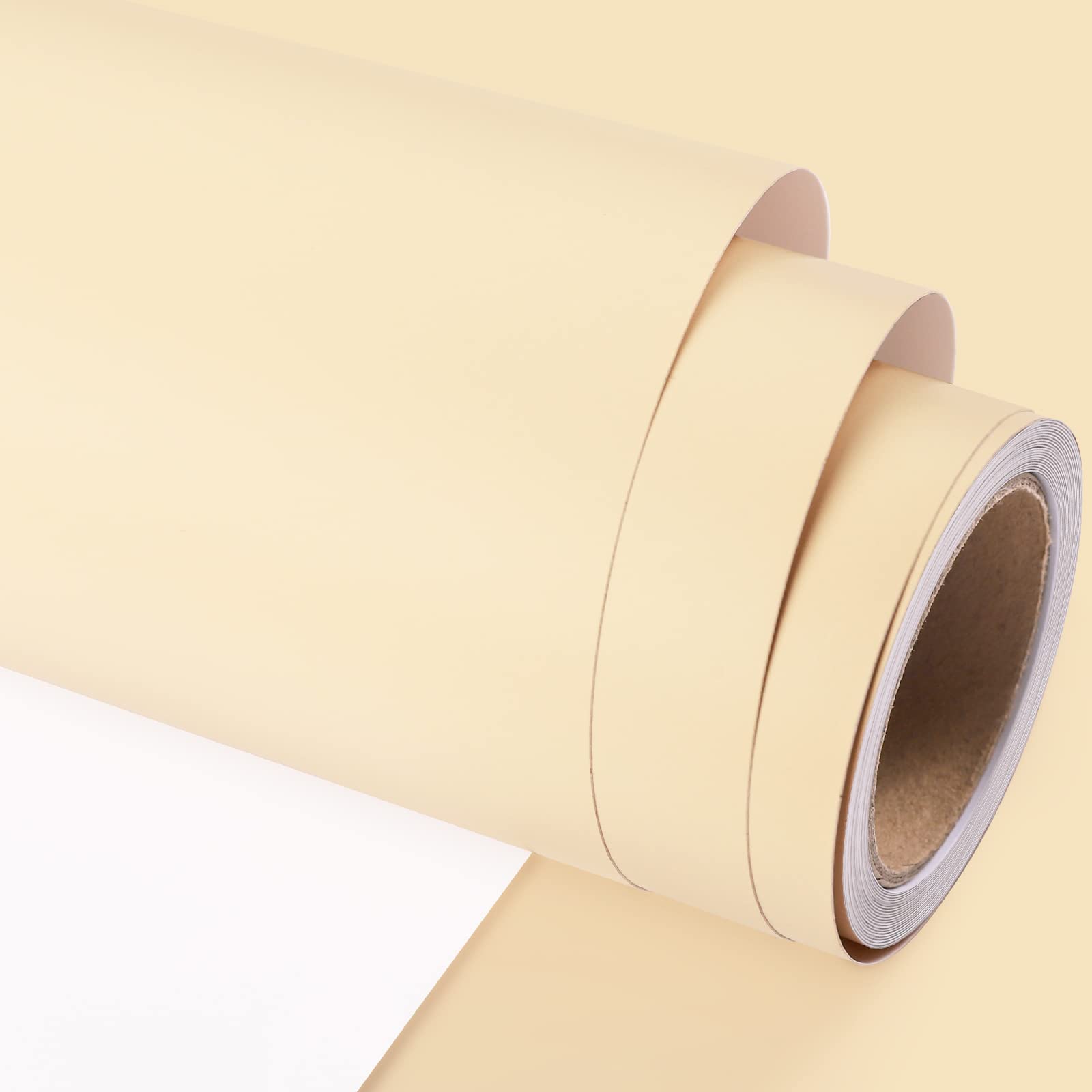 GIRAFVINYL001 Series Camel Self-Adhesive Permanent Vinyl Roll 12” X 8ft Matte Adhesive Craft Vinyl for All Cutting Machine,DIY Home,Car Decor,Tumbler (Matte Camel)