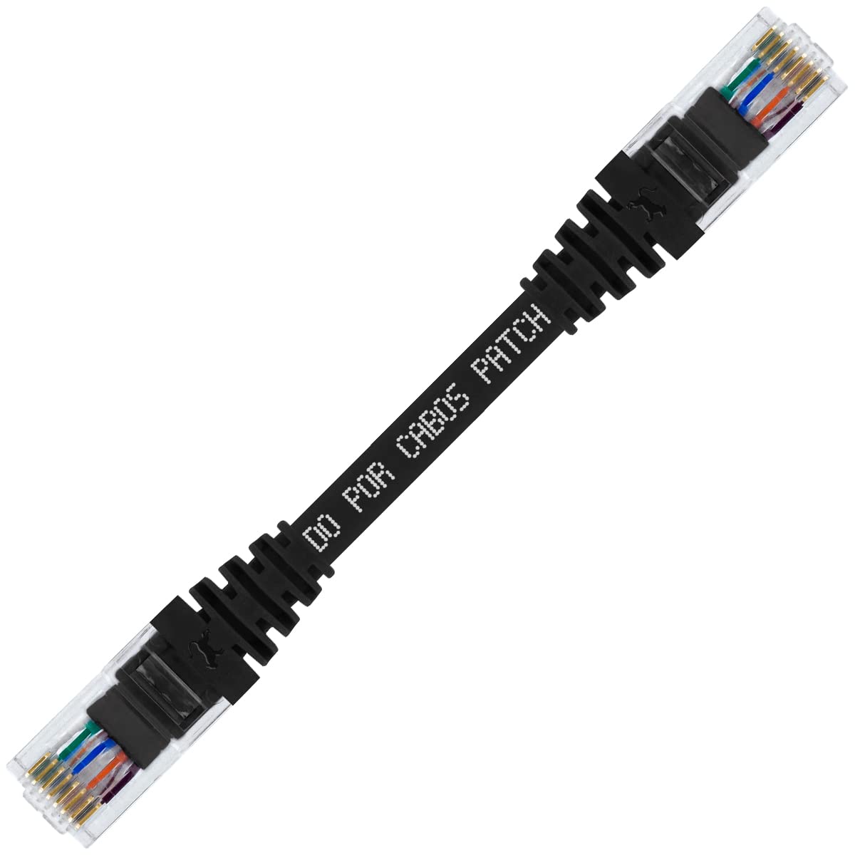 Cabo de Rede 20 Centímetros Patch Cord Cat6 100% Cobre Preto 20 Cm - CPC