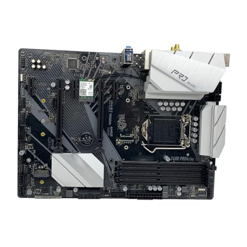 Motherboard Fit for ASRock Z490 PRO4/AC Motherboard Supports I9-10900K I7-10700F 10700K I5-10400F 10600K I3-10100F CPU 4×DDR4 3200MHz M.2 HDMI ATX