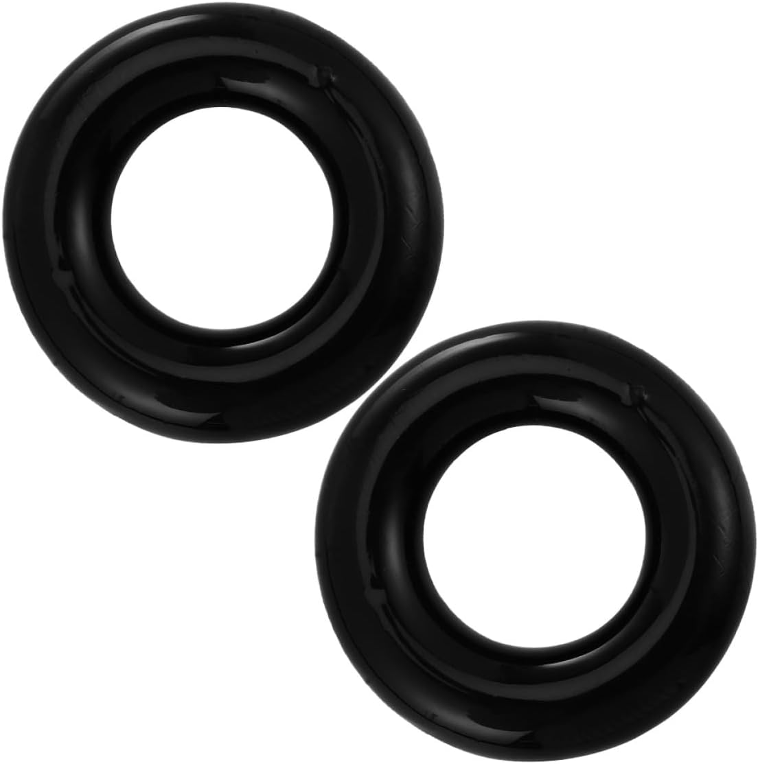 2pcs Golf Swing Weight Ring Training Donut Black for Beginners Golf Practice Aid Club Warm-up and Swing Strength Equipment