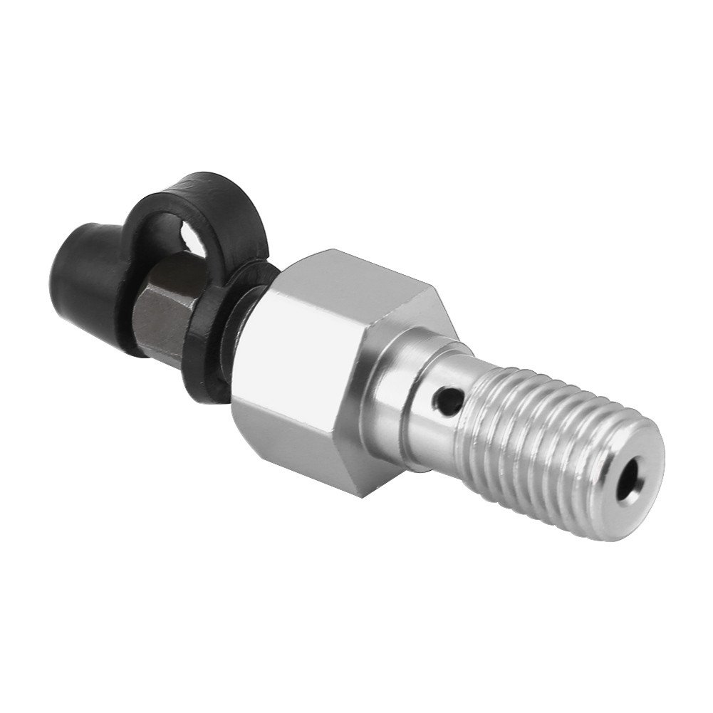 Boulon Banjo M10x1.25mm Pour Frein Moto - Adaptateur Étrier Avec Rondelles Et Capuchon Anti-Poussière