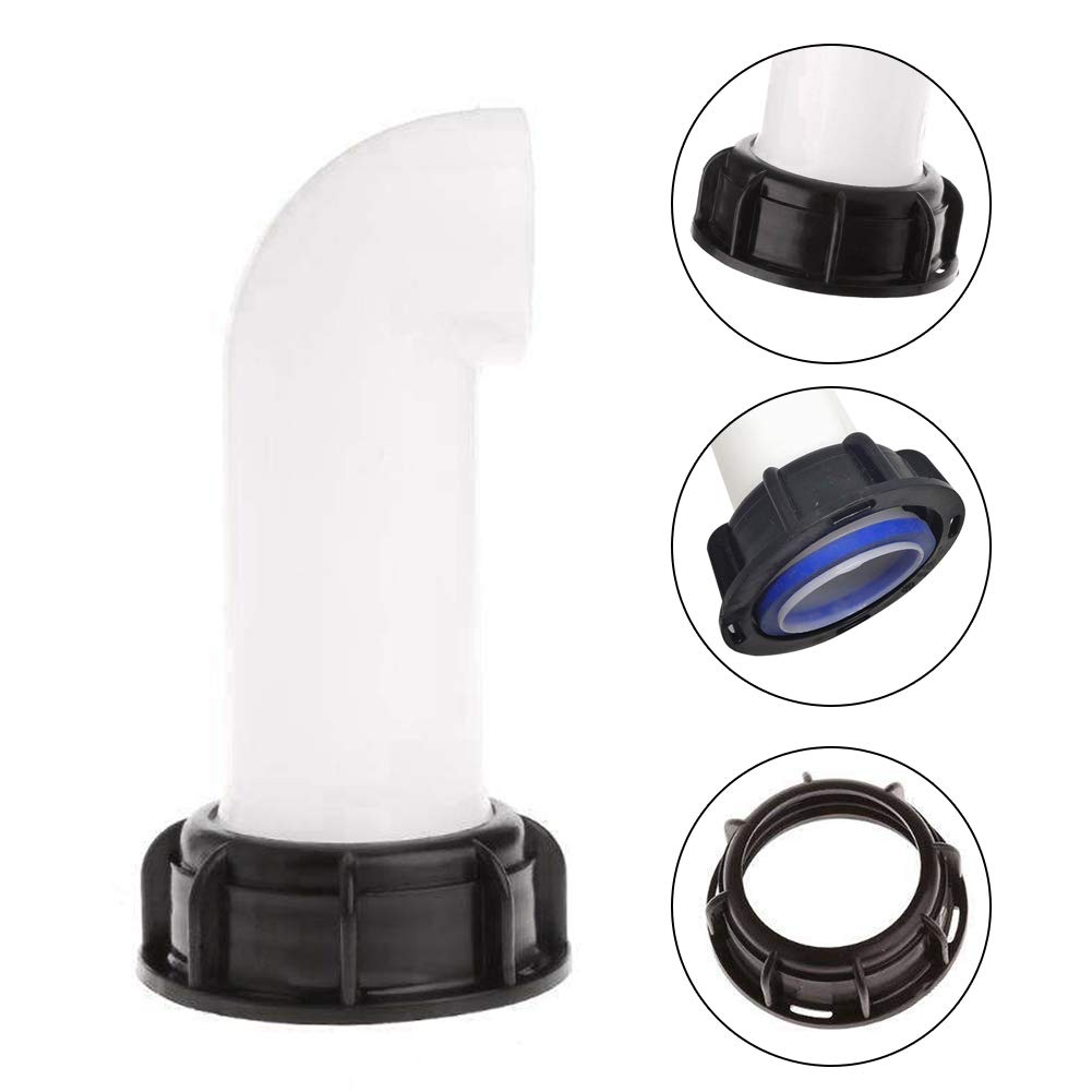 Robinet Pour Cuve IBC 1000L - Double Robinet En Laiton Avec Adaptateur De Reservoir Deau Ibc 12 Filetage Gros 60 Mm 12 88536054