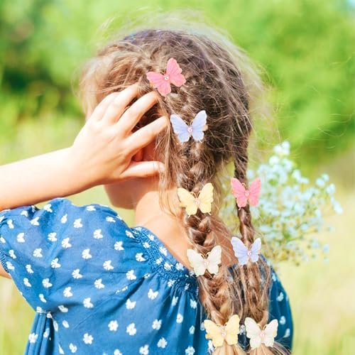 10 Pinzas Mariposa para cabello de niñas y mujeres miniatura 4
