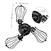Licperron Vintage Wire Cage Semi Flush Mount Ceiling 3-Light, Industrial Black Metal Caged Light Fixture