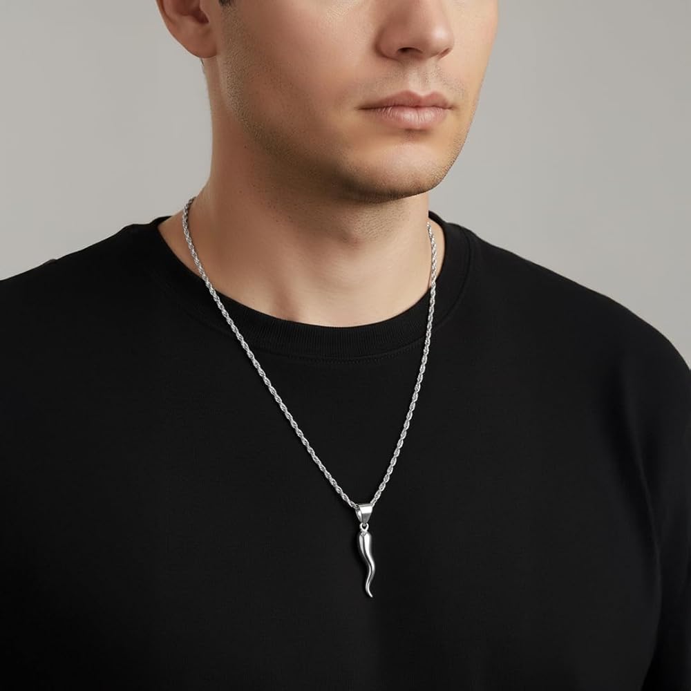loro corno necklace silver 【公式通販】