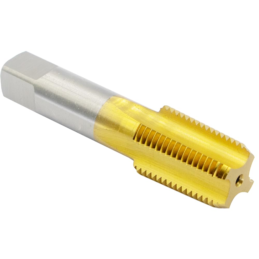 1/2-14 NPT Tap Pipe Thread, M35 Cobalt Steel, Extra Hard, Industrial Grade for Heavy-Duty Jobs, More Durable & Heat Resistant, Perfect for Stainless Steel - Ideal for DIY & Professionals