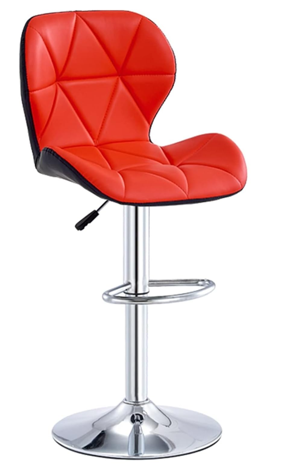 Amazon Brand - Umi Diamond Modern Kitchen Faux Leather Upholstered Adjustable Swivel Barstools in Red & Black Color-image-42