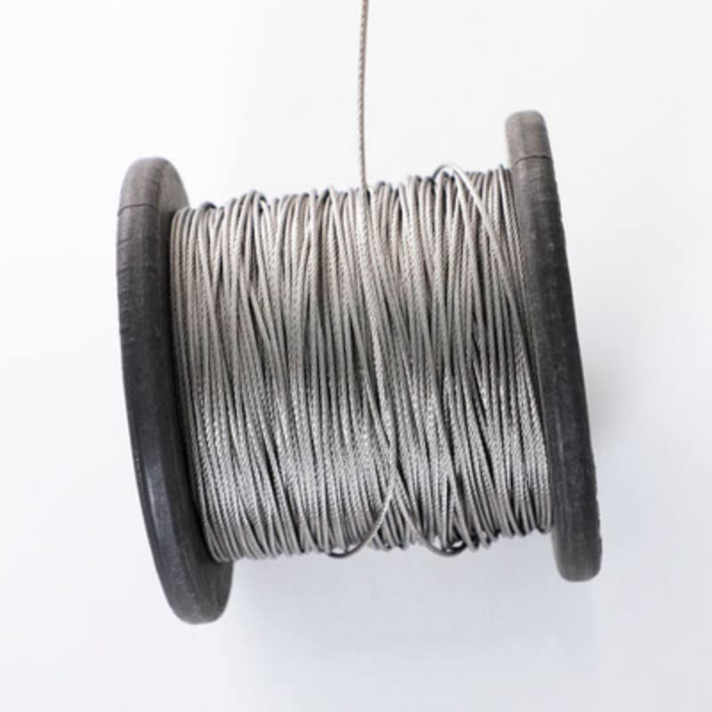 Cable Acero Cuerda de alambre acero Flexible recubierta PVC 50 metros, 0,5-3mm, Cable suave, tendedero inoxidable transparente(3mm)