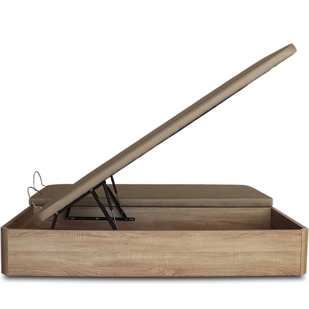 Ventadecolchones - Canapé Abatible de Madera Cambrian - Gran Capacidad - Grosor del cajón 30 mm - Tapa Transpirable - 200 x 200 cm (2 uds. 100x200cm)