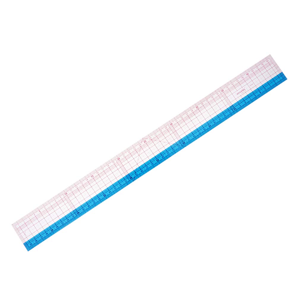 Set di 5 righelli multifunzione in plastica per trapuntatura, cucito, patchwork, 50 cm