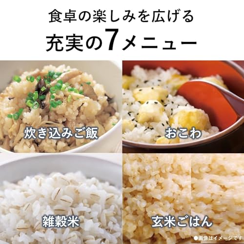 Generic 炊飯器 5.5合 2段IH シンプルデザイン 備長炭釜 ブラック SR-FE101-K の商品画像 4