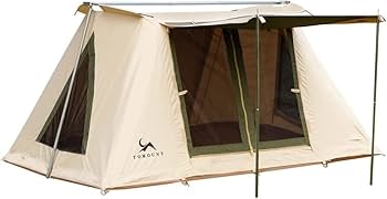 Amazon.co.jp: TOMOUNT ロッジテント ～2人用 ベージュ ポリコットンTC