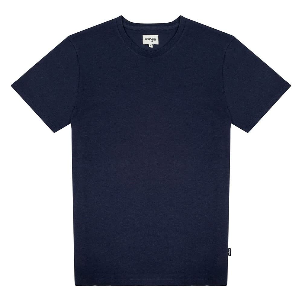 Wrangler Men's Navy 2 Pack Tee Shirt, Large