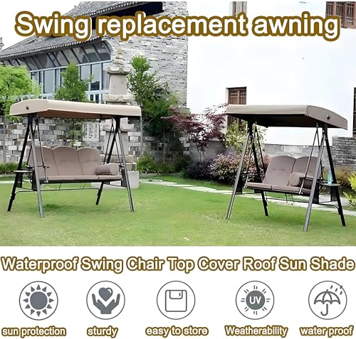 Toldo de repuesto para columpio ToCover impermeable de 152 x 124 cm 3