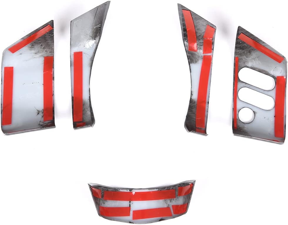 Car Center Consoles Trim Sticker for Toyota FJ Cruiser 2007-2021 Accessories, ABS Interior Automotive Center Consoles Panel Protector (Carbon Fiber Pattern)