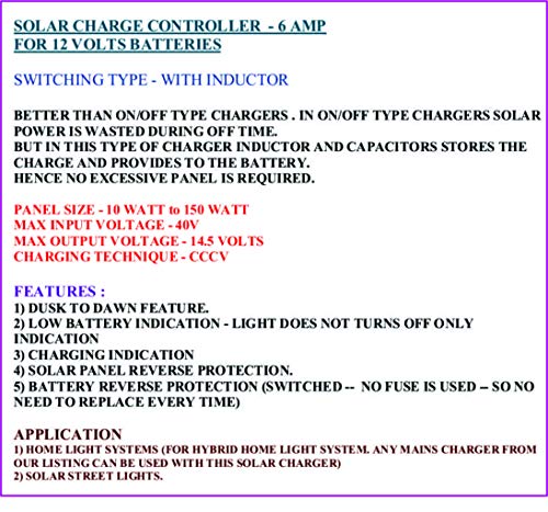 DigiTronix 12v - 6 AMP Solar Charge Controller