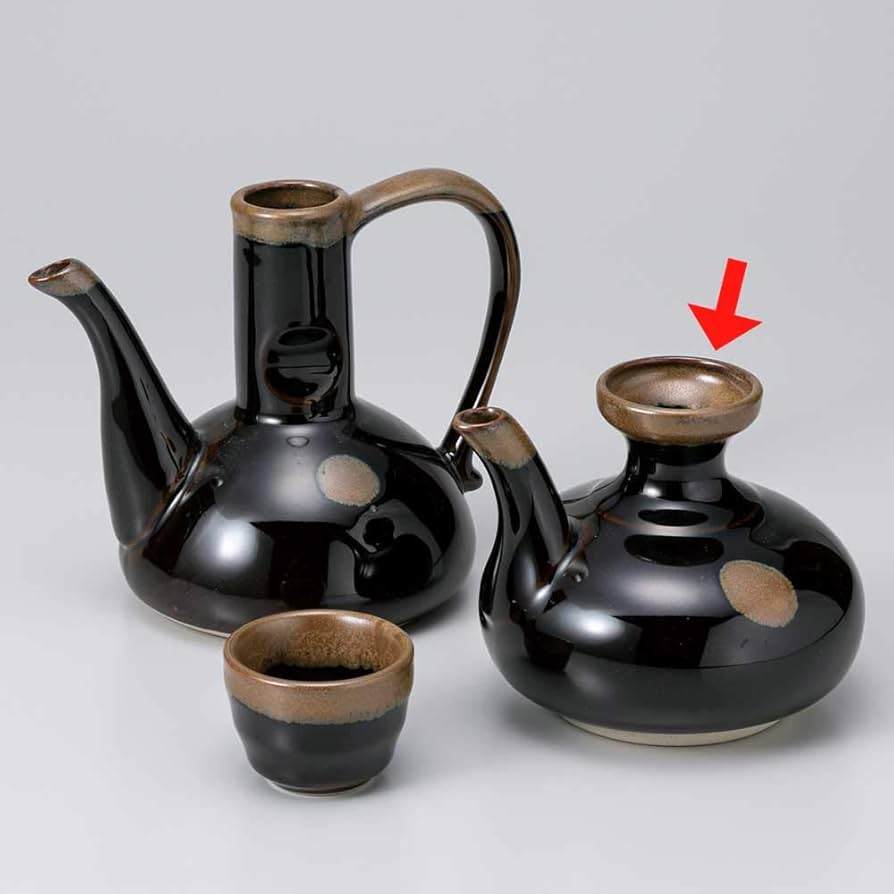 Amazon.co.jp: 酒器 直火OK 熱燗/天目燗瓶/日本酒 業務用 家庭用