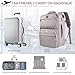 EMPSIGN Carry on Travel Backpack for Women & Men, 17 inch Large TSA Friendly Laptop Backpack with USB Port, Airline Approved Carry On Luggage, Travel Essentials, Weekender Overnight Bags, Grey Pink