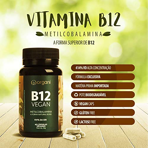 Kit Vitamina B12 Metilcobalamina 414% Alta Concentração - Organi - 3 Unids