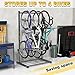 Ultrawall Freestanding Bike Rack, Vertical Bike Storage Stand for Garage, Indoor Bicycle Organizer, Holds Up to 4 Bikes