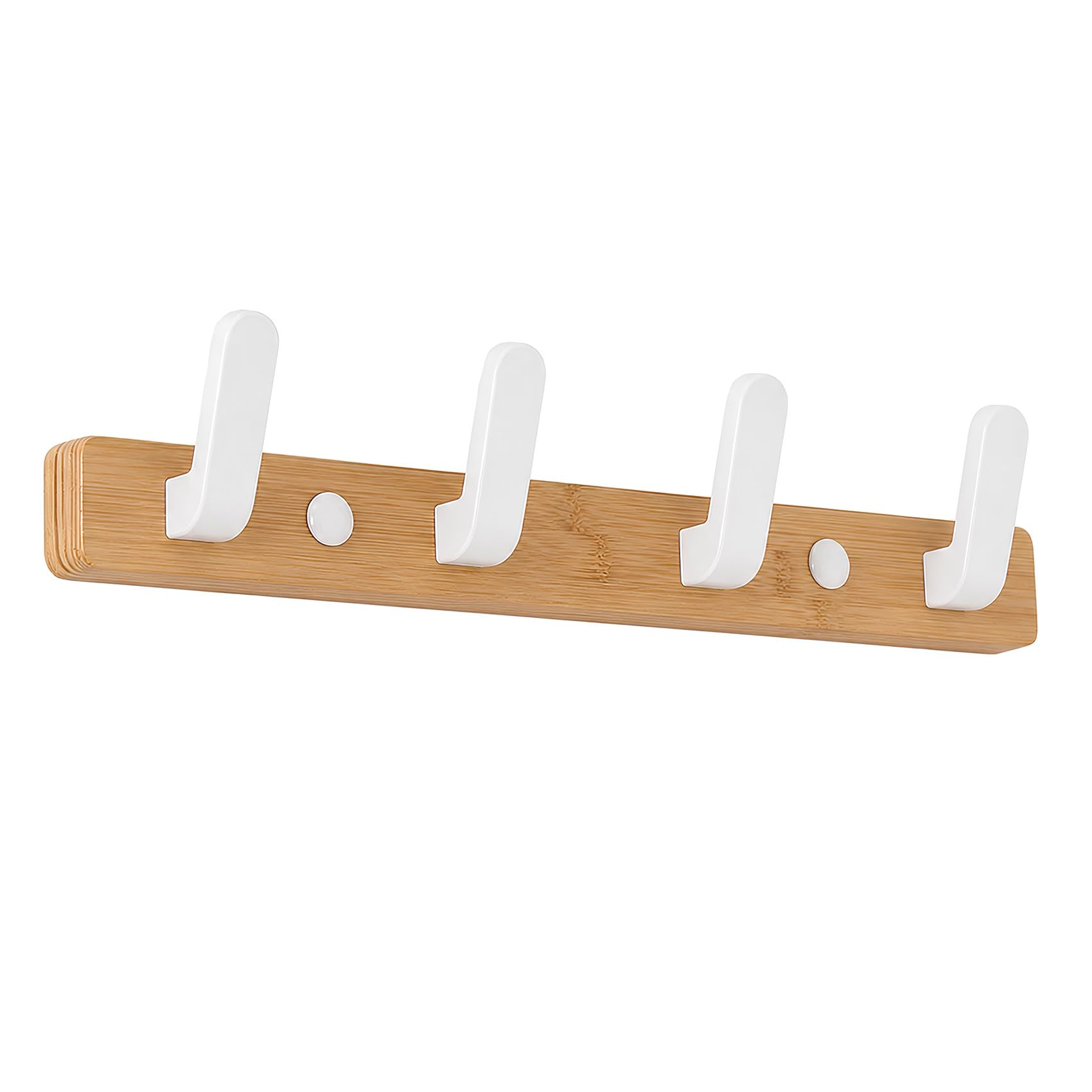 Tzufa Crude Wood Wooden Coat Hooks Coat Rack Wall Mounted Easy Install Wall Hooks