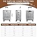 JOLYEAK PVC Suitcase Cover Protector,20/22/24/26/28/30 Inch Suitcase Baggage Covers,Transparent Luggage Cover for Wheeled Suitcases (24‘’)