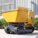 Potente sistema di ribaltamento idraulico: questo mini autocarro con cassone ribaltabile cingolato dispone di un sollevatore idraulico per impieghi gravosi che consente uno scarico automatico rapido e senza sforzo, migliorando notevolmente l'efficienza del lavoro in aziende agricole, cantieri e progetti paesaggi