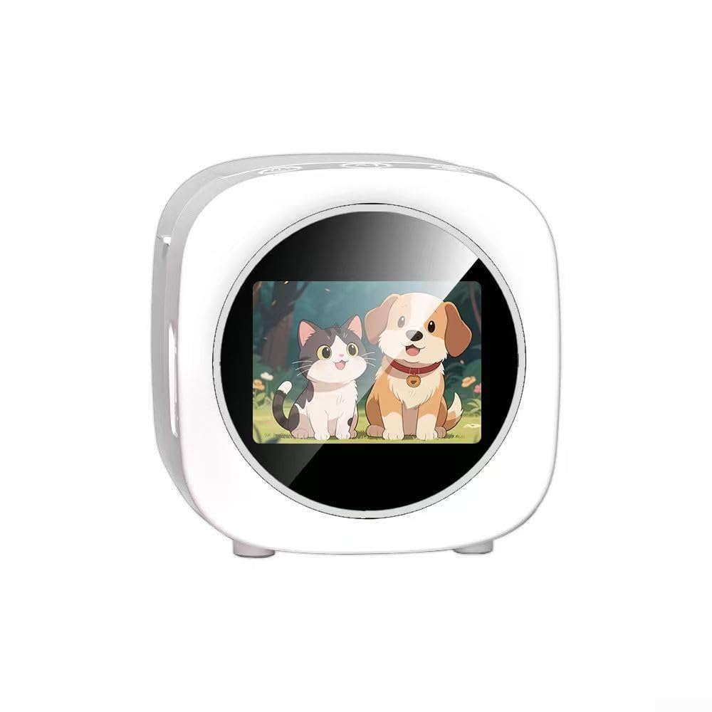 Stampante Adesivi Vocale AI Compatta: Per Scrapbooking e Foto Termiche - 3 Rotoli Inclusi Design Tascabile (White)