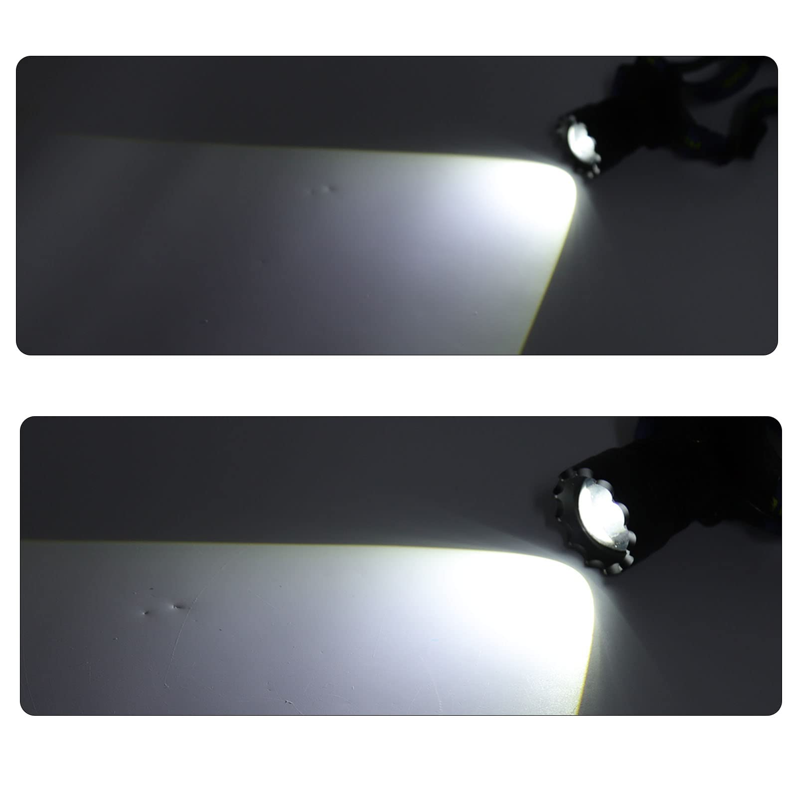 AMONIDA Lampe Frontale USB 3000lm étanche et Rechargeable pour les